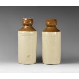 Antique Victorian Stoneware Bottle Group