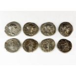 Ancient Roman Imperial Coins - Trajan and Hadrian - Denarii Group [4]