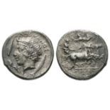 Ancient Greek Coins - Katane - Amenanos Drachm