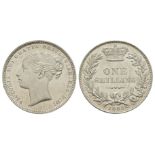 English Milled Coins - Victoria - 1883 - Shilling