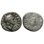 Imperial Coins - Vespasian - Pax Denarius