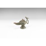 Islamic Oil Lamp with Bird