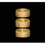 Post Medieval Gold Inscribed 'Sergeant-at-Law's Ring