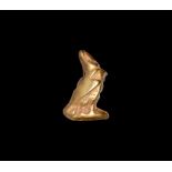 Egyptian Gold Crowned Falcon Amulet