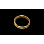 Greek Gold Bracelet with Pin and Loop Fastening