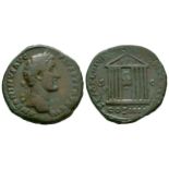 Imperial Coins - Antoninus Pius - Temple Sestertius