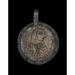 Medieval Horse Harness Pendant with Knight