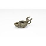 Byzantine Oil Lamp with Crescent Reflector