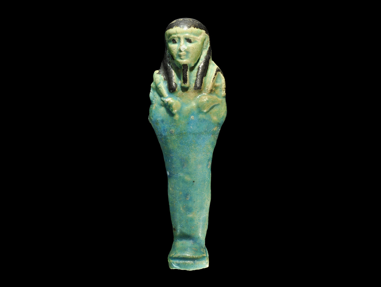 Egyptian Blue Glazed Shabti