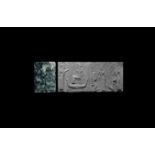 Western Asiatic Akkadian Cylinder Seal with God Enlil