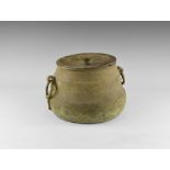 Islamic Two-Handled Lidded Vessel