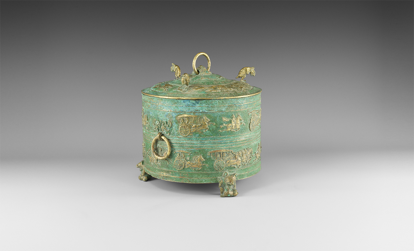 Chinese Warring States Lidded Wine Cooler