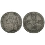 Milled - George II - 1746/5 LIMA - Overdate Halfcrown