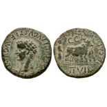 Imperial Coins - Tiberius - Spain - Ploughing As