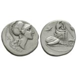 Republican Coins - Anonymous - Roma Denarius