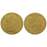 English Milled Coins - George III - 1763 - Gold Guinea