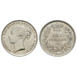 English Milled Coins - Victoria - 1858 - Shilling