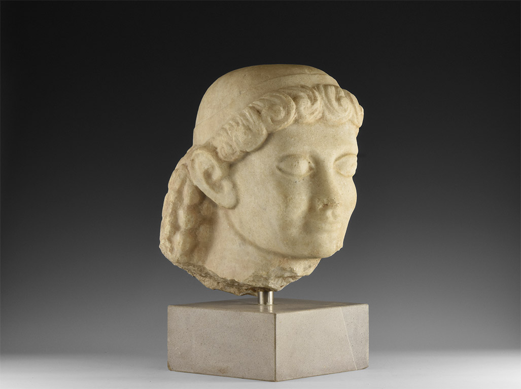 Eastern Greek Youthful Head of a Kouros