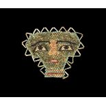 Egyptian Beaded Mummy Face Mask