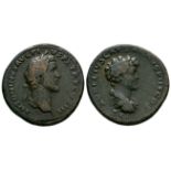 Imperial Coins - Ant. Pius/M. Aurelius - Sestertius