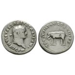 Imperial Coins - Titus - Elephant Denarius