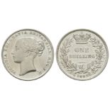 English Milled Coins - Victoria - 1842 - Shilling