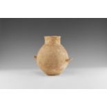 Western Asiatic Trans-Jordan Jar with Ledge Handles