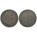 Milled Coins-William III-1698/7-Overdate Halfcrown