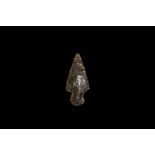 Stone Age Obsidian Arrowhead