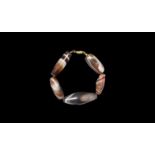 Western Asiatic Banded Agate Bead Bracelet