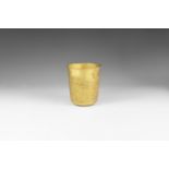 Western Asiatic Achaemenid Gold Ribbed Cup