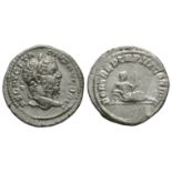 Roman Imperial Coins - Geta - Fortuna Denarius