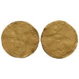 World Coins-France-Charles IX-1571-Gold Ecu d'Or