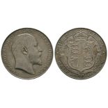 English Milled Coins - Edward VII - 1904 - Halfcrown