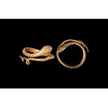 Egyptian Gold Snake Ring