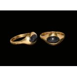 Roman Gold Ring with Cabochon