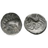 Celtic Iron Age Coins - Iceni - Silver Boar Phallic Unit