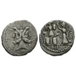 Republican Coins-M Furius Philus-Janus Denarius