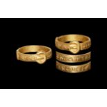 Medieval Gold Buckle Ring