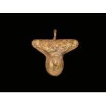 Roman Gold Phallic Pendant