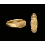 Medieval Gold St Christopher Iconographic Ring