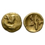 Celtic Iron Age Coins - Morini - Boat Gold 1/4 Stater