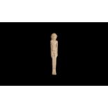 Egyptian Bone Harpocrates Statuette