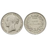 English Milled Coins - Victoria - 1843 - Shilling