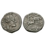 Republican Coins-M Porcius Laeca-Liberty Denarius