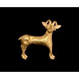 Western Asiatic Gold Bactrian Antelope Pendant