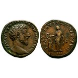 Imperial Coins - Marcus Aurelius - Salus Sestertius