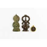 India Buddha Plaque and Pendant Group