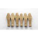 Egyptian Style Shabti Group.