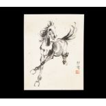 Chinese Scroll Painting with Horse